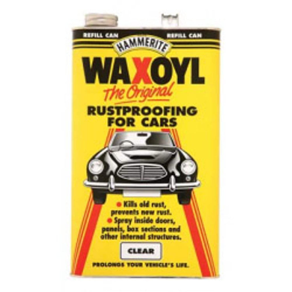 Hammerite Waxoyl Rustproofing 5L – Clear or Black Protective Underseal