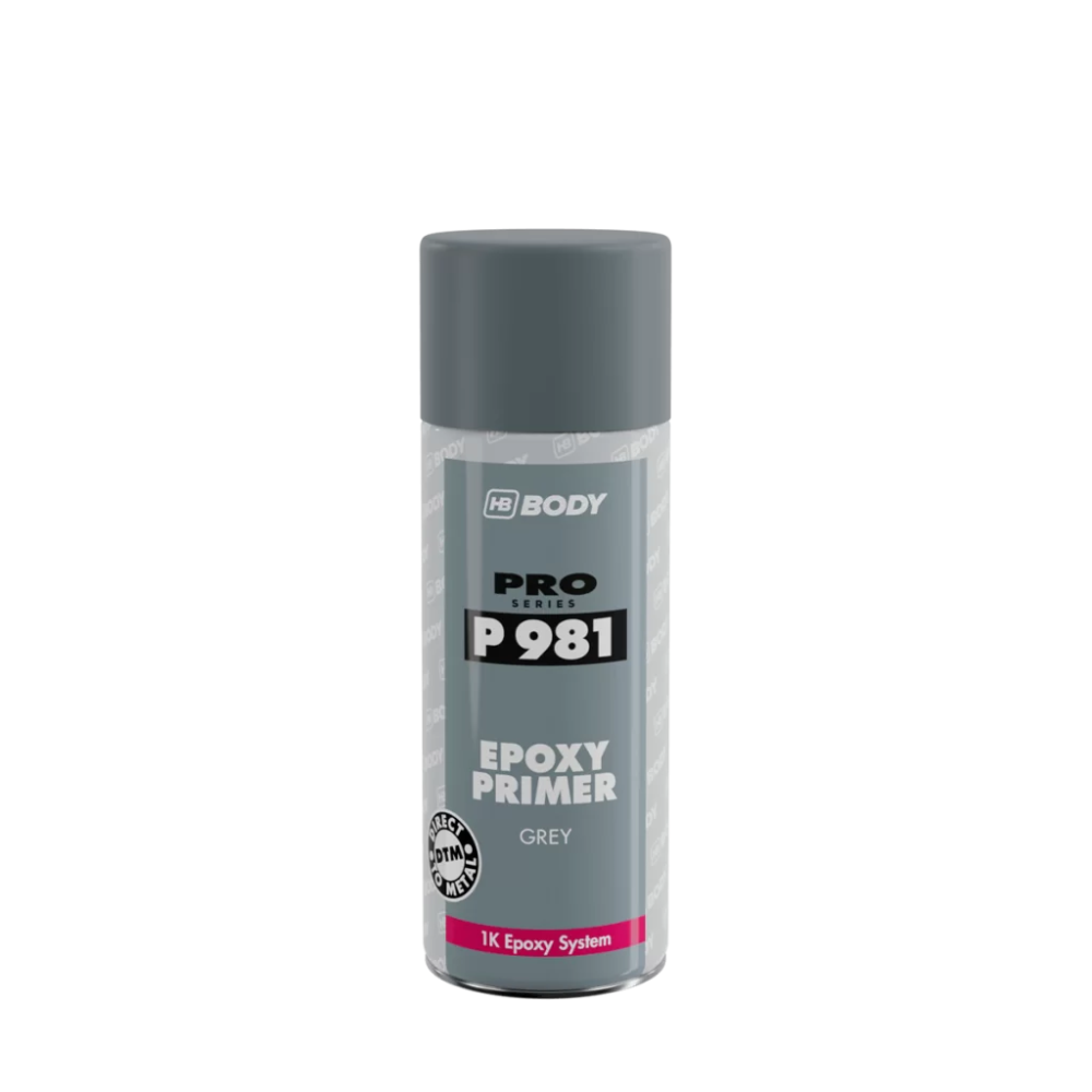HB Body Grey Epoxy DTM Primer Spray 1K – Direct-to-Metal 400ml (P981)