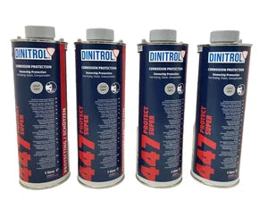 Dinitrol 447 Stonechip Grey – 1L Schutz Can | Professional Anti-Stone Chip Coating | Car Body & Underbody Protection (1, 3, 4 or 12 Pack)