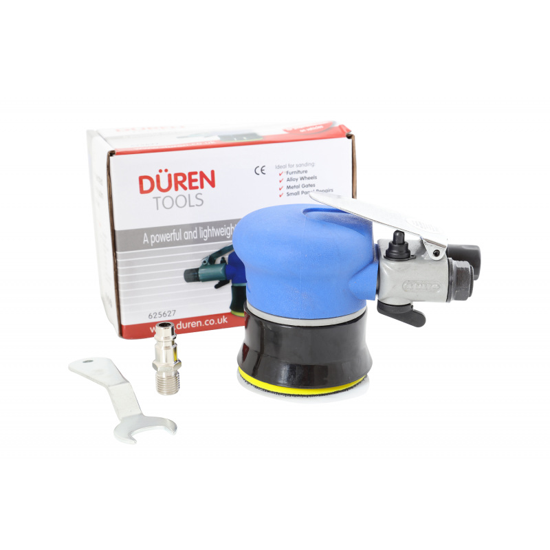 Duren 75mm Mini Palm Air Sander (75mm) – Compact Pneumatic Sander for Car Body & Alloy Wheel Repairs