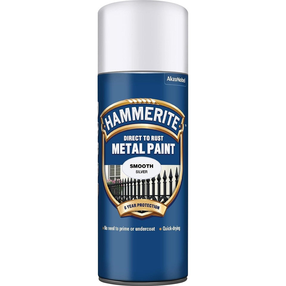 Hammerite 400ml Metal Paint Aerosols – Various Colours & Finishes