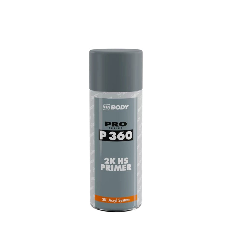 HB BODY P360 2K High Solids Primer Surfacer – Grey Automotive Primer for Car Bodywork