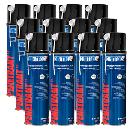 Dinitrol Penetrant LT Cavity Protection Wax – 500ml Aerosol, 1L Schutz & 5L Container (1/4/12 Packs)