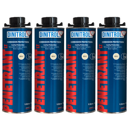 Dinitrol Penetrant LT Cavity Protection Wax – 500ml Aerosol, 1L Schutz & 5L Container (1/4/12 Packs)