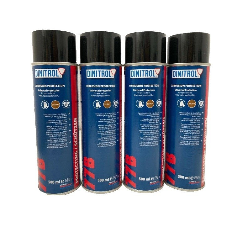Dinitrol 77B Rust Protection Spray 500ml Aerosol – Professional Corrosion Inhibitor (1, 4 or 12 Pack)