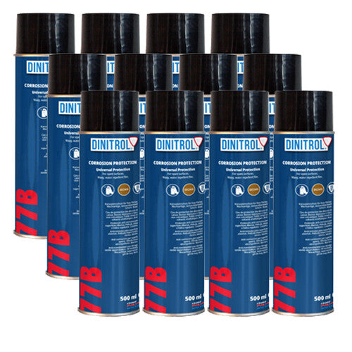 Dinitrol 77B Rust Protection Spray 500ml Aerosol – Professional Corrosion Inhibitor (1, 4 or 12 Pack)