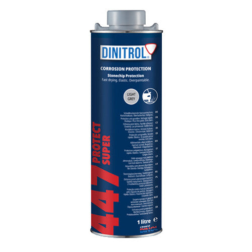 Dinitrol 447 Stonechip Grey – 1L Schutz Can | Professional Anti-Stone Chip Coating | Car Body & Underbody Protection (1, 3, 4 or 12 Pack)