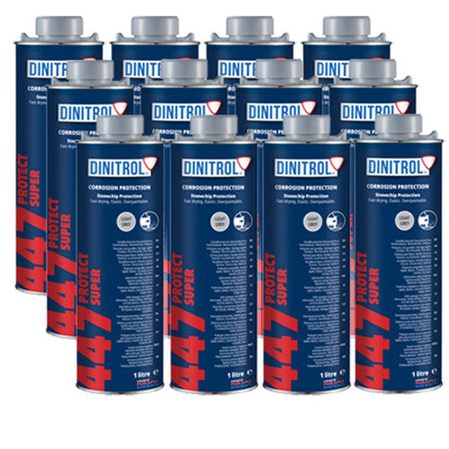 Dinitrol 447 Stonechip Grey – 1L Schutz Can | Professional Anti-Stone Chip Coating | Car Body & Underbody Protection (1, 3, 4 or 12 Pack)