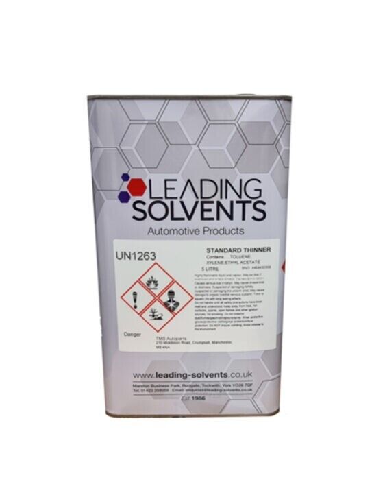 Leading Solvents Gun Wash & Standard Thinners – 5 Litre Professional Solvent