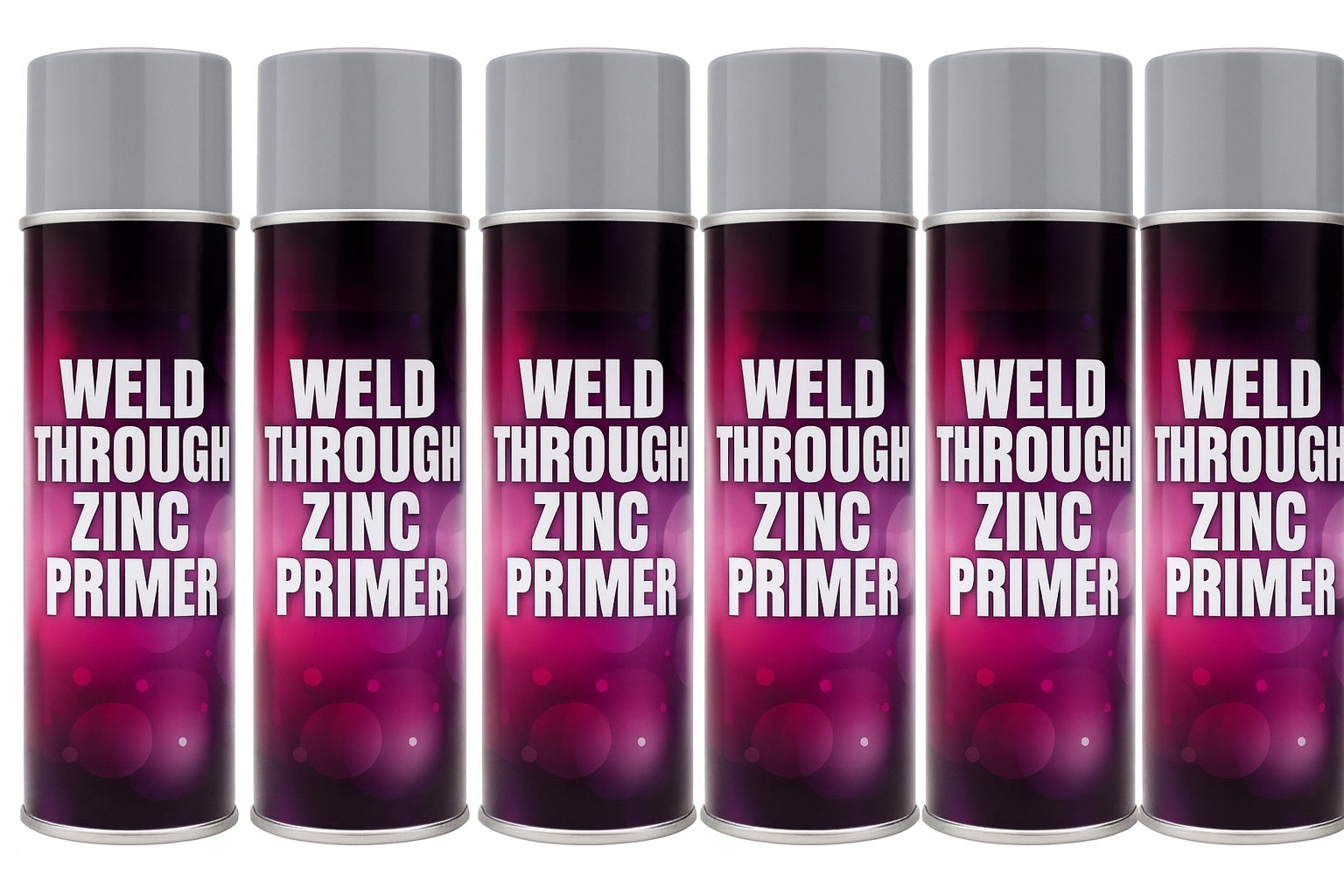 6-Pack WELD-THROUGH Zinc Etch Primer – 500ml Aerosol Cans
